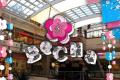 Seasonal shopping center decoration. Spring